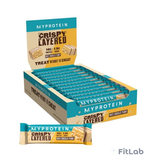 Myprotein Crispy Layered Bar - Fehércsoki Mogyorós - 12x58g