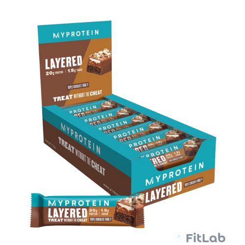 Myprotein Layered Protein Bar szelet - Triple Chocolate - 12x60g